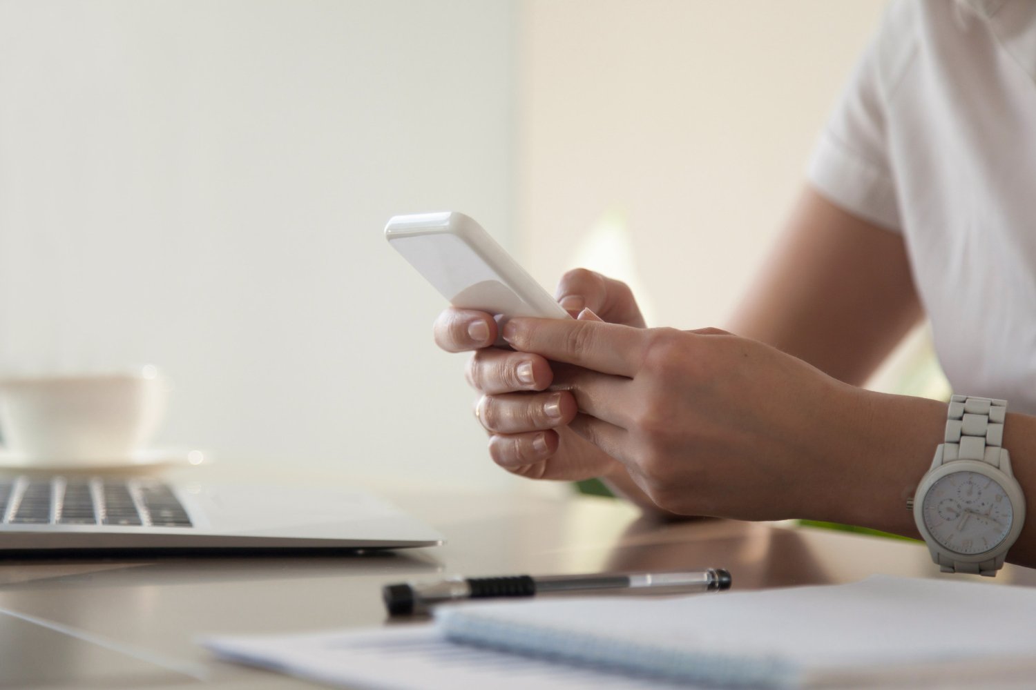good business plan writer businesswoman-looking-important-contact-phone